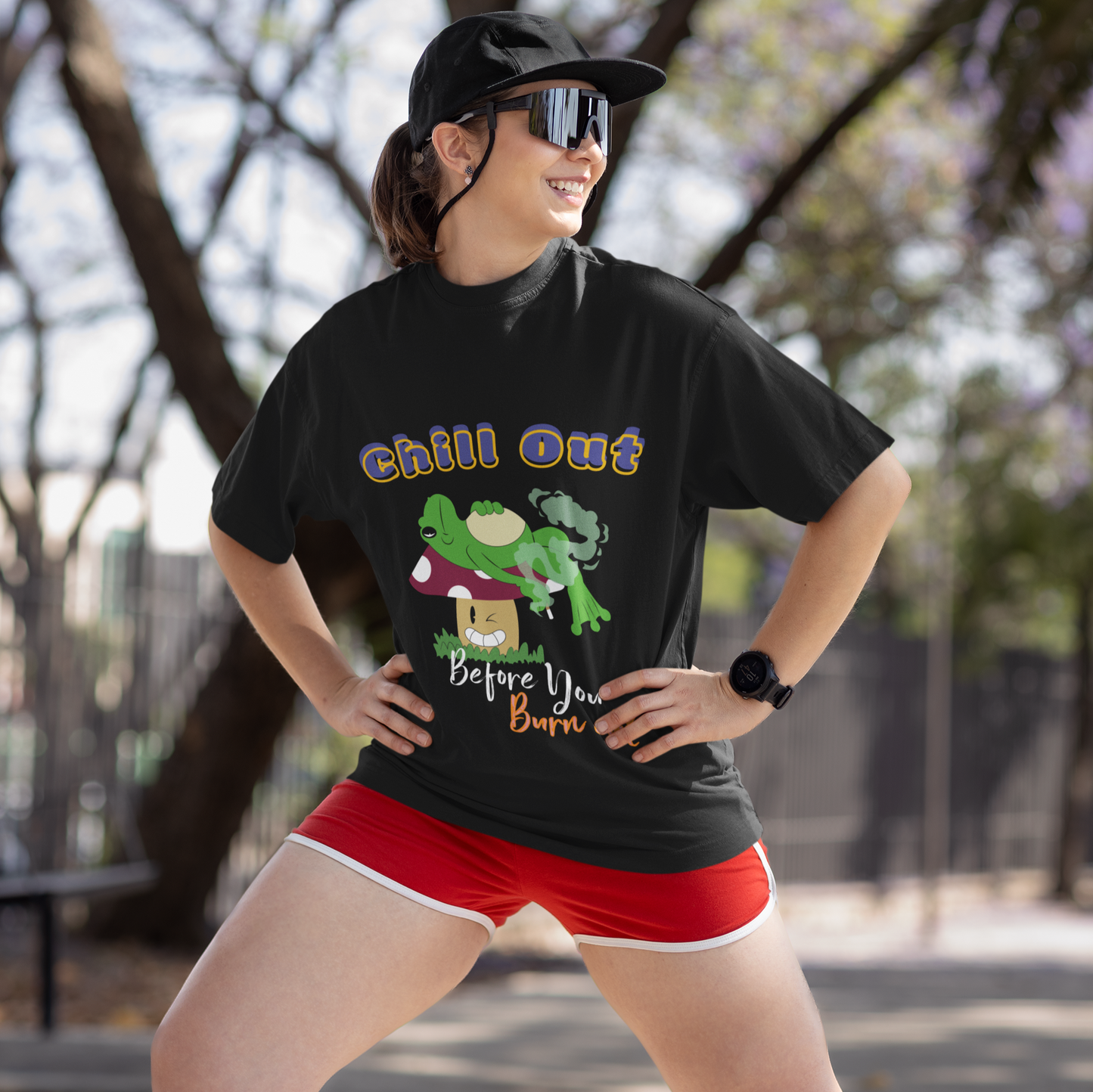 Chillaxin' Frog Tee